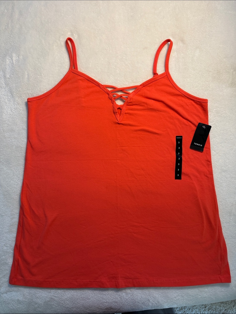 NWT Torrid Rusty Red Laceup Foxy tank. 3.